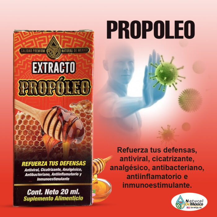 Propoleo Extracto 60 ml. Suplemento Alimenticio Líquido